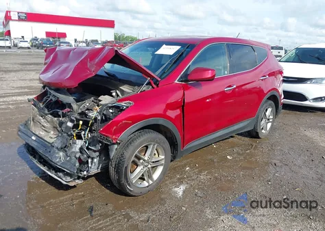 2018 Hyundai Santa Fe Sport z USA, uszkodzony, nr VIN 5XYZTDLB0JG556727